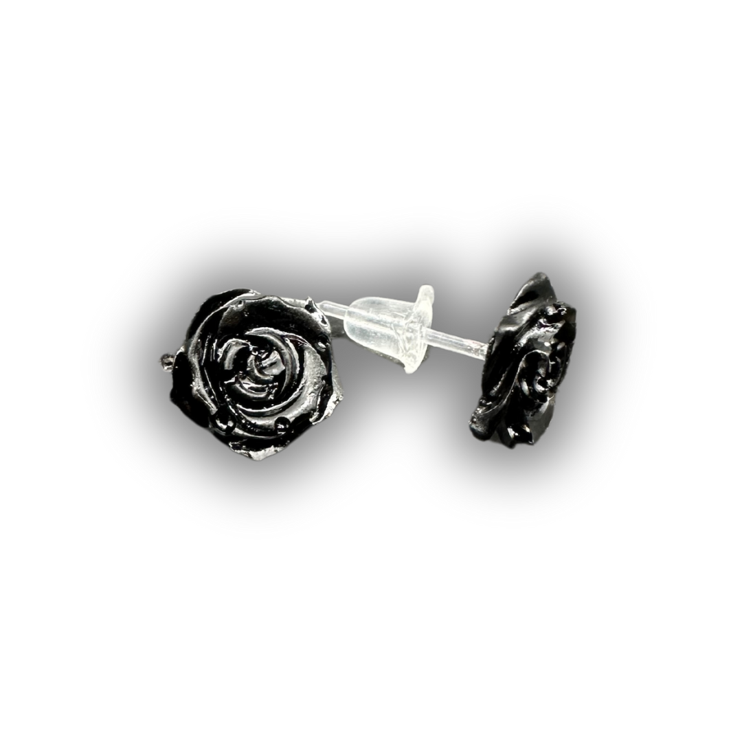 Tiny Rose Stud Earrings | Hypoallergenic Plastic Posts